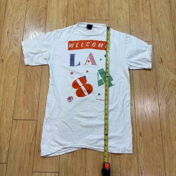 Vintage 1984 Los Angeles Olympics USA Short Sleeve White T-Shirt Size Medium? - Picture 3 of 7